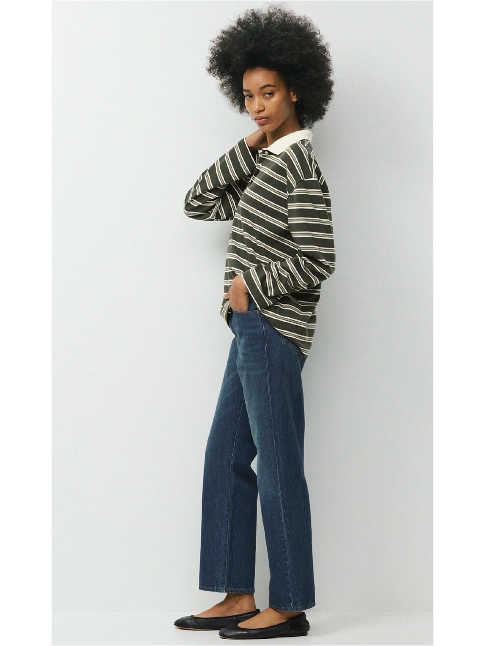 Denim Forum The '90s Marlo Hi-Rise Baggy Jean, size 29 - Picture 3 of 16